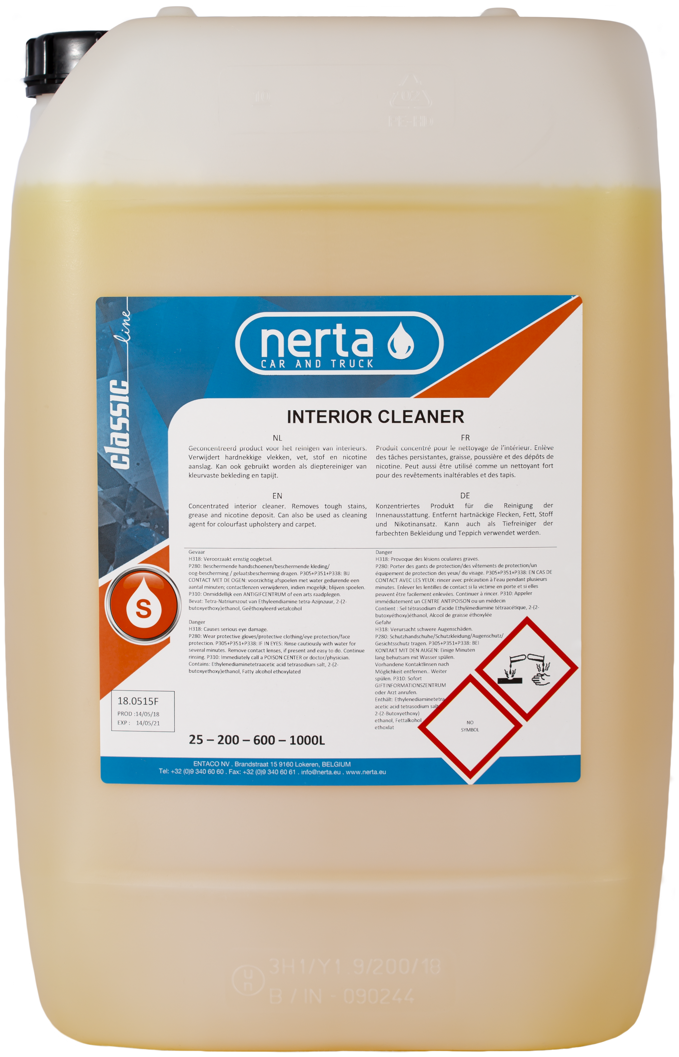 Interior Cleaner Nerta Professional Cleaning Products